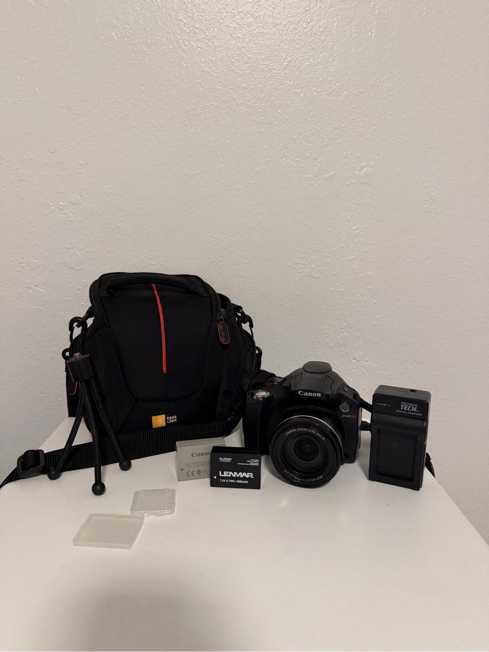 Canon Black and Red Accent DSLR Camera Kit with Accessories